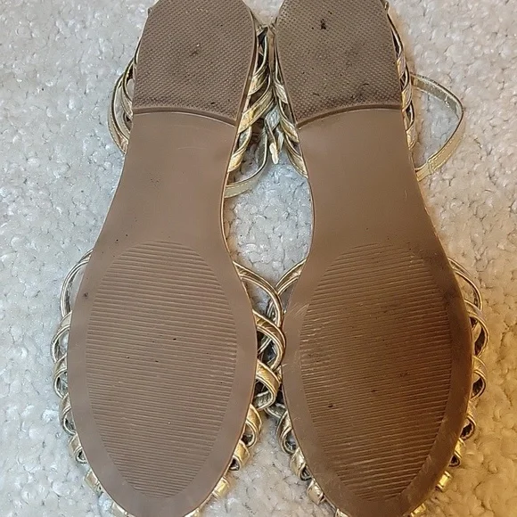 STEVE MADDEN TANE Gold Flats/sandals Size 9.5 - Picture 17 of 17